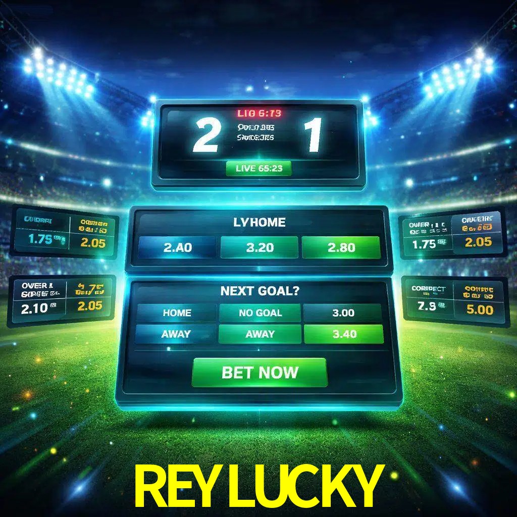 Vista de apuestas en vivo REYLUCKY durante un partido en curso